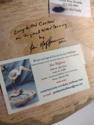 Hand Carved Long-Billed Curlew by Joni Hoffman