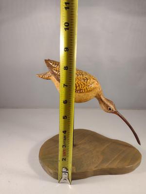 Hand Carved Long-Billed Curlew by Joni Hoffman