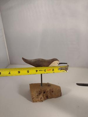 Pair of Wooden Bird Carvings