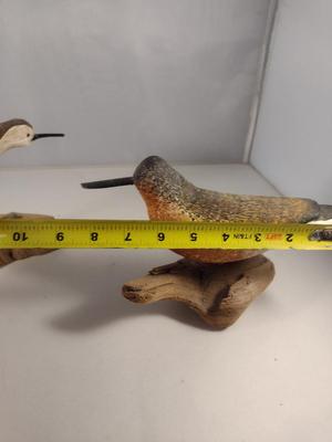Pair of Wooden Bird Carvings