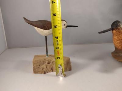 Pair of Wooden Bird Carvings