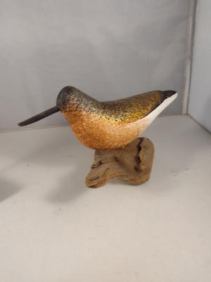 Pair of Wooden Bird Carvings