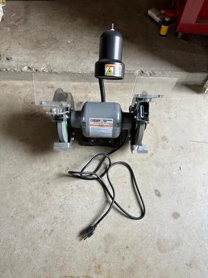 8" BENCH GRINDER W/LIGHT