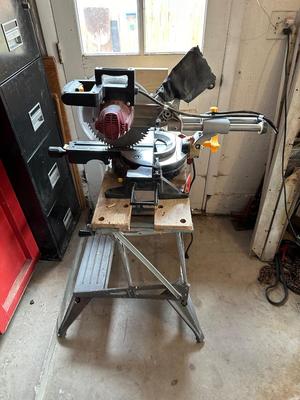 10" COMPOUND SLIDE MITER SAW WITH WORK VBENCH