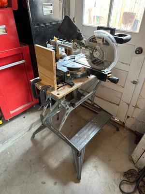 10" COMPOUND SLIDE MITER SAW WITH WORK VBENCH