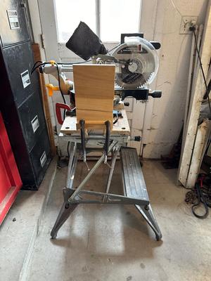 10" COMPOUND SLIDE MITER SAW WITH WORK VBENCH
