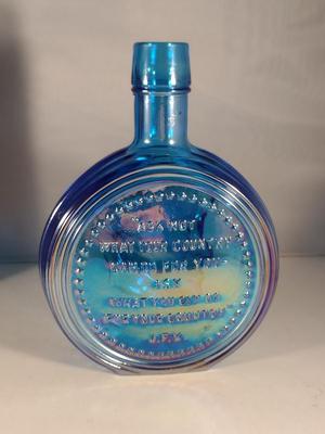 Vintage Nuline Commemorative Glass JFK Bottle/Decanter- First Edition with Box