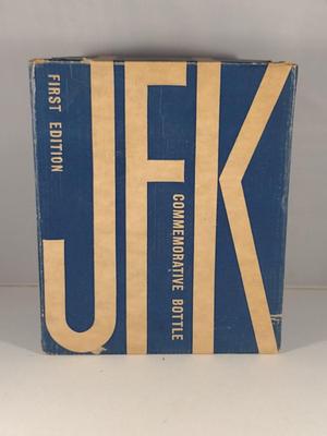 Vintage Nuline Commemorative Glass JFK Bottle/Decanter- First Edition with Box