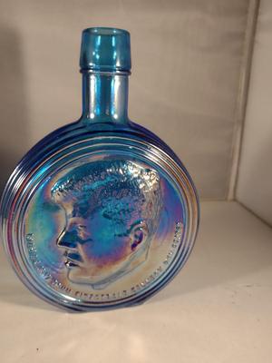 Vintage Nuline Commemorative Glass JFK Bottle/Decanter- First Edition with Box