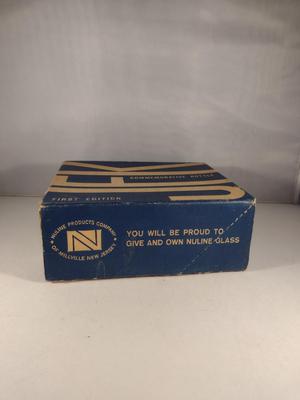 Vintage Nuline Commemorative Glass JFK Bottle/Decanter- First Edition with Box
