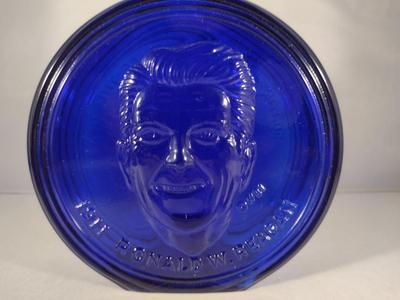 Vintage Nuline Commemorative Glass Ronald Reagan Bottle/Decanter