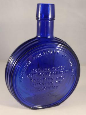 Vintage Nuline Commemorative Glass Ronald Reagan Bottle/Decanter