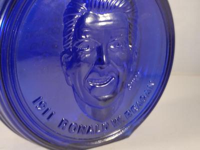 Vintage Nuline Commemorative Glass Ronald Reagan Bottle/Decanter