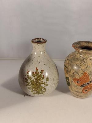 Collection of Small Pottery Vases