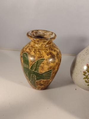 Collection of Small Pottery Vases