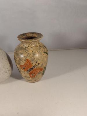 Collection of Small Pottery Vases