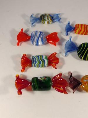 Collection of Art Glass 'Candies'- 11 Pieces