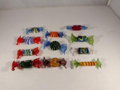 Collection of Art Glass 'Candies'- 11 Pieces