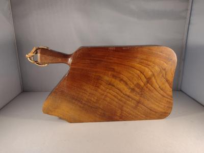Thick, Solid Wood Cutting Board with Handle