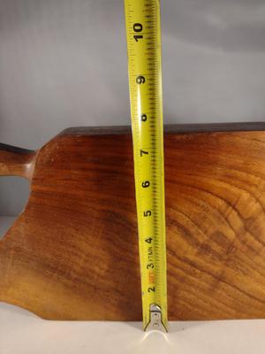 Thick, Solid Wood Cutting Board with Handle