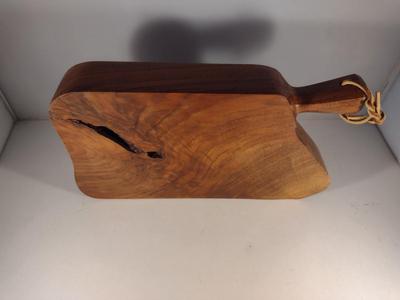 Thick, Solid Wood Cutting Board with Handle
