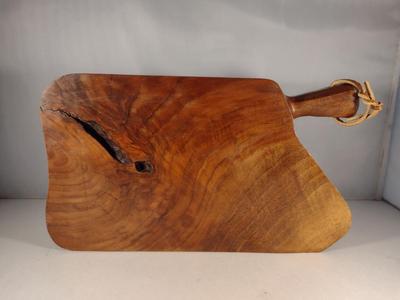 Thick, Solid Wood Cutting Board with Handle