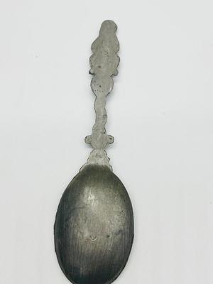 SIX Antique German Pewter Spoon Set