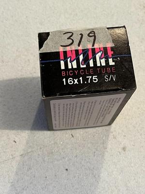 Inline One (1) Bicycle Tube 16 x 1.75 S/V