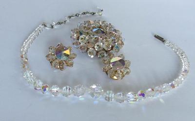 Vintage Aurora Borealis Rhinestone Jewelry Lot