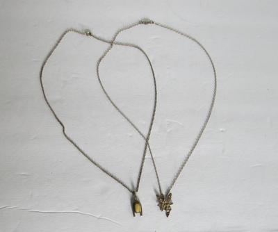 2 Old Sterling Silver Necklaces