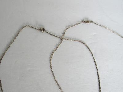 2 Old Sterling Silver Necklaces