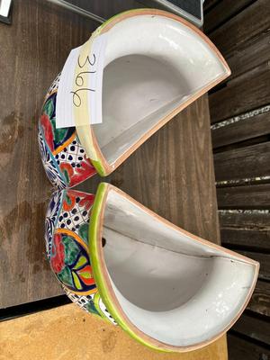 Amorajo Brightly Colored Decorative Planters Made In Mexico