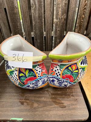 Amorajo Brightly Colored Decorative Planters Made In Mexico