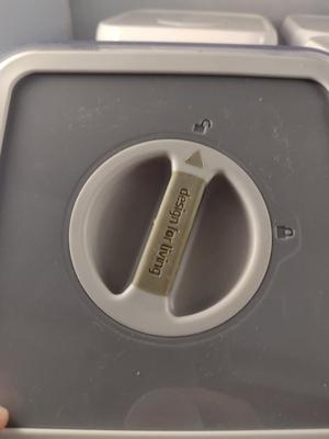 Collection of Six OXO and Design for Living Lock Top Canisters
