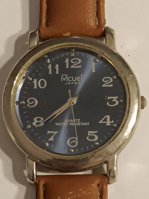 Acuet Japan wristwatch with genuine leather band
