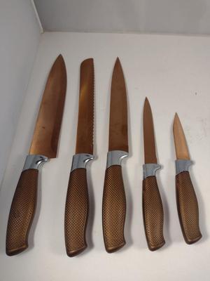 Collection of Cutlery- Multiple Makers: Gold Coast, Emeril Lagasse, Ekco, Sabatiere INOX
