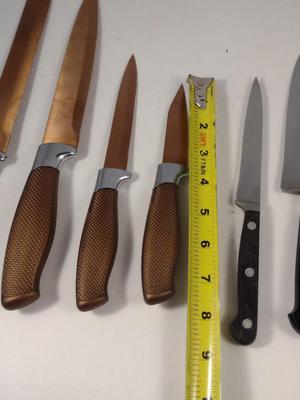 Collection of Cutlery- Multiple Makers: Gold Coast, Emeril Lagasse, Ekco, Sabatiere INOX
