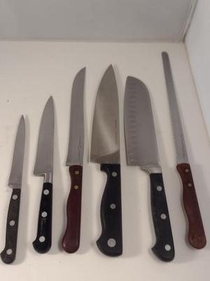 Collection of Cutlery- Multiple Makers: Gold Coast, Emeril Lagasse, Ekco, Sabatiere INOX