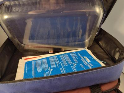 Three Sets of Pyrex Portables Glass Baking Dishes with Lids and Insulated Carry Cases