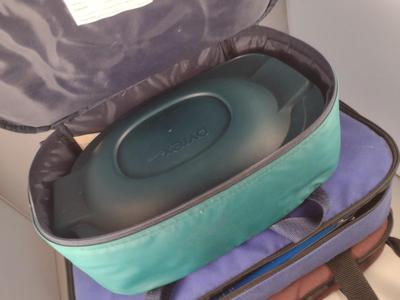 Three Sets of Pyrex Portables Glass Baking Dishes with Lids and Insulated Carry Cases