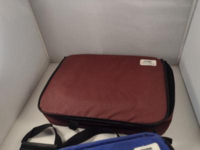 Three Sets of Pyrex Portables Glass Baking Dishes with Lids and Insulated Carry Cases