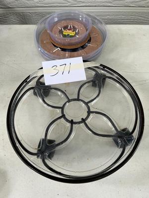 Plant Stand With Wheels and Plant Saucers
