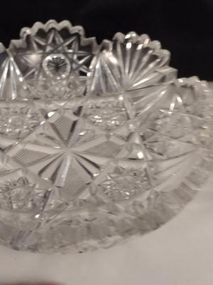 Three Cut Glass Bowls
