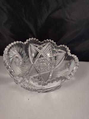 Three Cut Glass Bowls