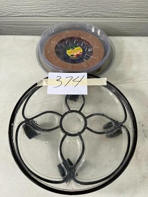 Rolling Plant Stand on Wheels and Plant Saucers