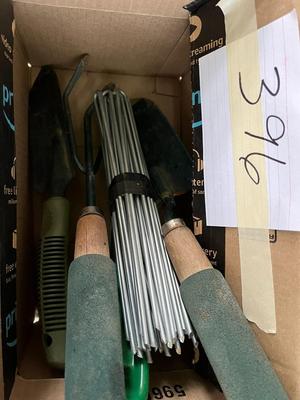 Box of Assorted Garden Tools