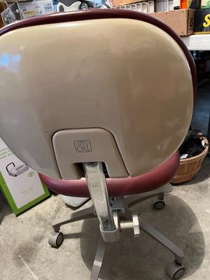 Red Rolling Office Chair