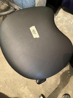 Crown Seating Rolling Adjustable Gray Stool