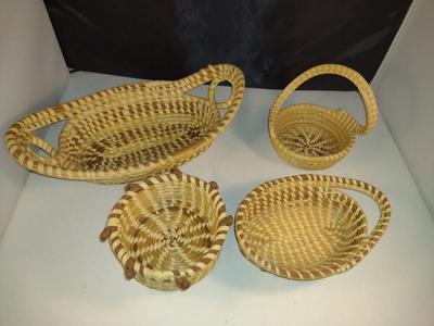 Collection of Sweetgrass Baskets