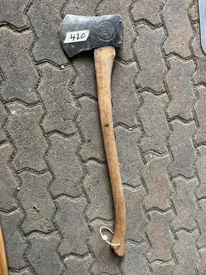 Single Wood Handle Axe